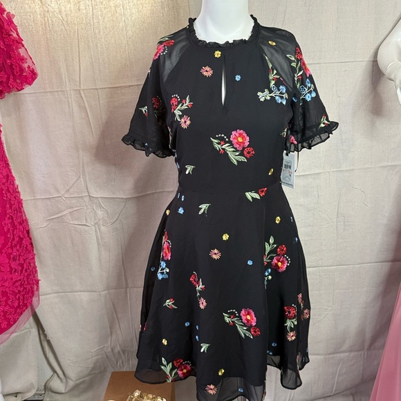 Kensie Dresses & Skirts - Stunning Kenzie dress with embroidered flowers new with tags size 2